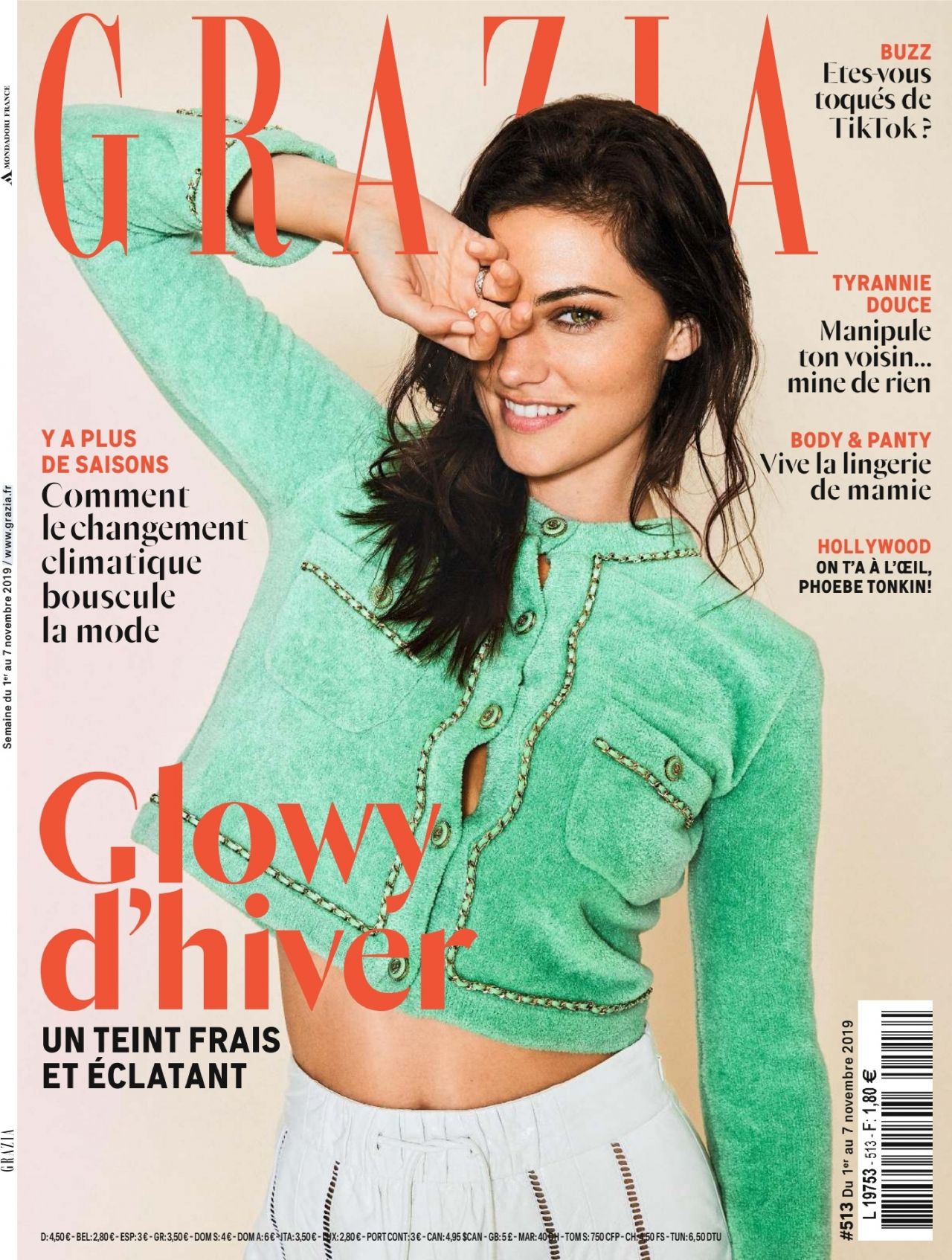 Phoebe Tonkin - Grazia France 11/01/2019 Issue • CelebMafia