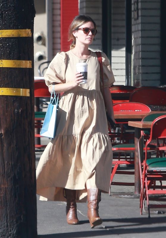 Rachel Bilson Style - Leaving Starbucks in Los Feliz 10/02/2019