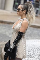 Rita Ora - Arriving at Miu Miu Show in Paris 10/01/2019