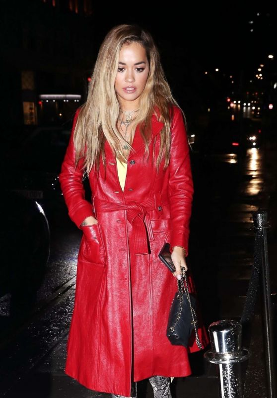 Rita Ora Night Out Style - Outside NOBU Restarant in London 10/07/2019