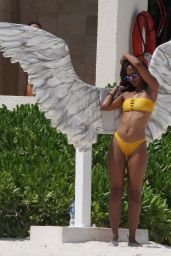 Roxanne Didier in a Yellow Bikini 10/07/2019