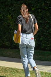 Sara Sampaio in Ripped Jeans - Acting Class in Los Angeles 10/10/2019