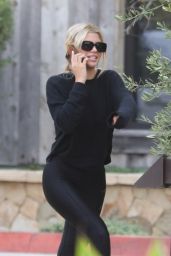 Sofia Richie in Tights - Picks up Food at Kristy's Restaurant in Malibu