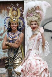 Victoria Justice and Madison Reed - Wearing Venice Carnival Costumes in Venice 10/04/2019