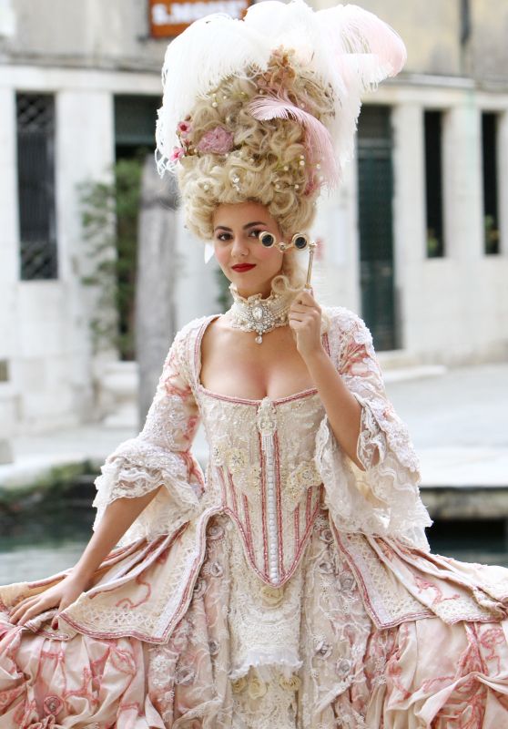 Victoria Justice – Wearing Venice Carnival Costume 10/04/2019