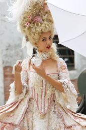 Victoria Justice – Wearing Venice Carnival Costume 10/04/2019