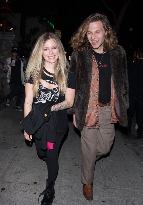 Avril Lavigne and G-Eazy at Jamil Davis