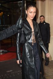 Bella Hadid - Leaving the Royal Monceau Hotel in Paris 11/15/2019