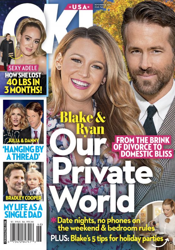 Blake Lively and Ryan Reynolds - OK! Magazine 11/18/2019 Issue