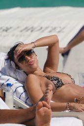 Breana Tiesi in a Bikini at the Beach in Miami 11/02/2019