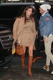 Camila Morrone in a Brown Ansamble - Out in New York 11/12/2019