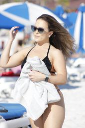 Carmen Valentina in a Bikini - Miami Beach 10/31/2019