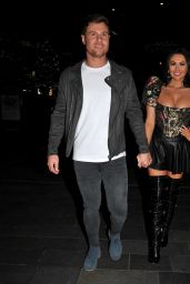 Charlotte Dawson and Matt Sarsfield - Arriving at The Ivy Restaurant in Manchester 11/23/2019