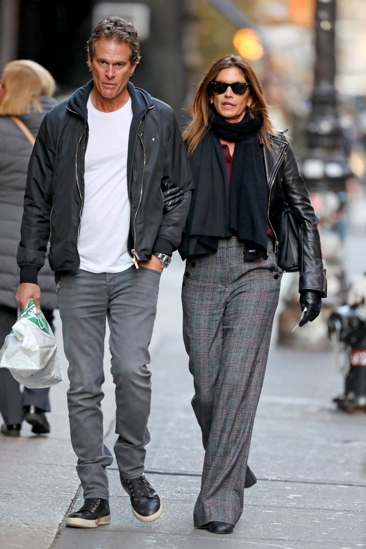 Cindy Crawford and Rande Gerber on a Stroll in NY 11/26/2019 • CelebMafia