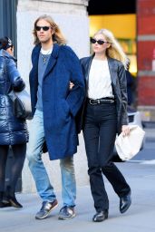 Elsa Hosk and Boyfriend Tom Daly - NYC 11/27/2019