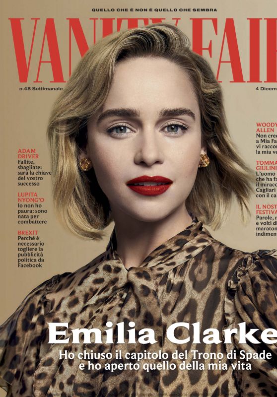 Emilia Clarke - Vanity Fair Italy 12/04/2019 Issue