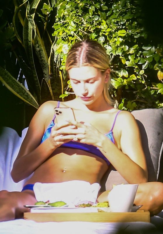 Hailey Rhode Bieber - by the Pool in Miami 11/26/2019