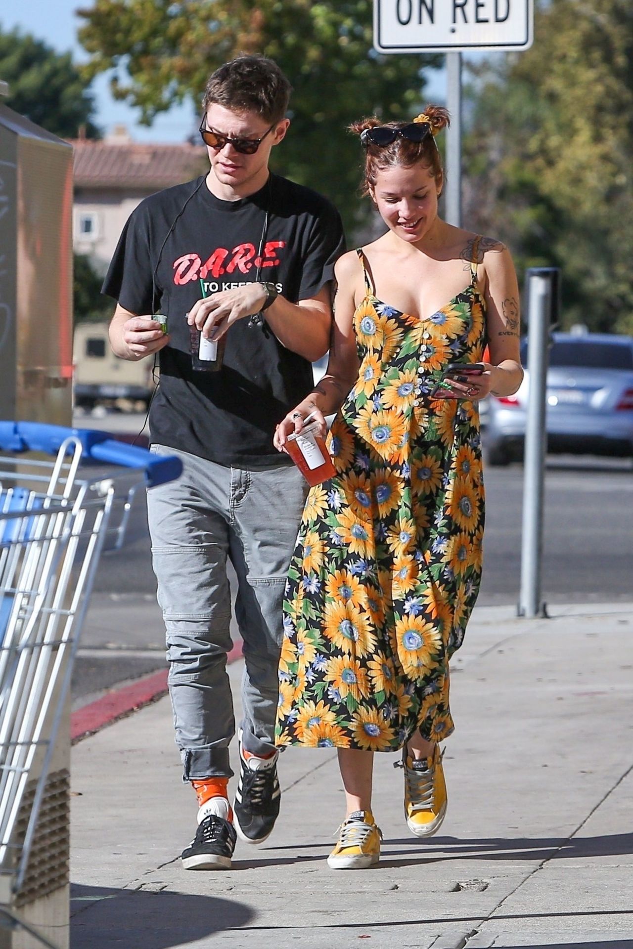 Halsey and Evan Peters - Out in Burbank 11/18/2019 • CelebMafia