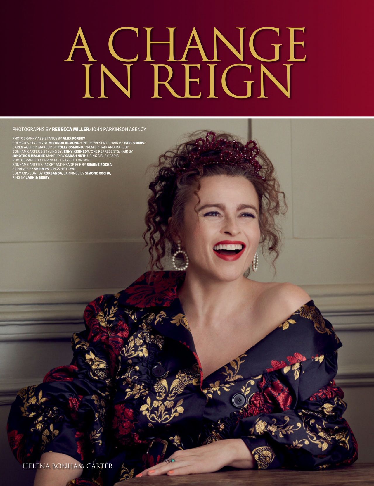 Helena Bonham Carter and Olivia Colman - Emmy Magazine December 2019