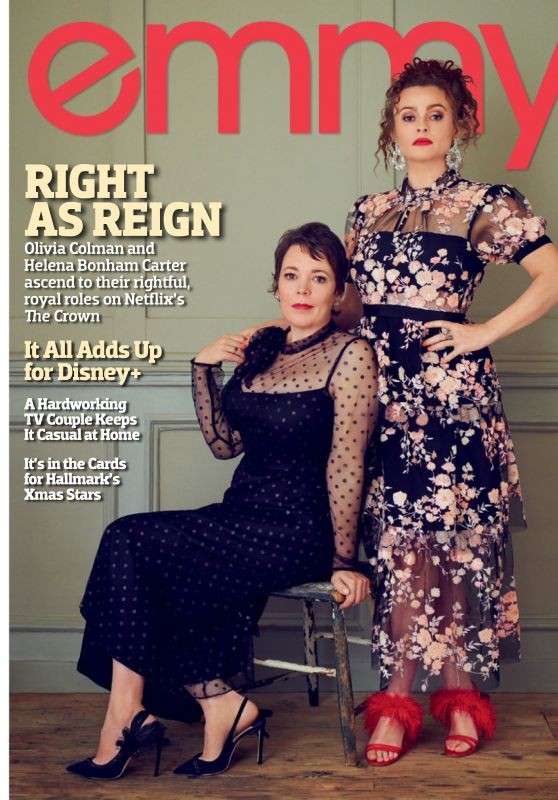Helena Bonham Carter and Olivia Colman - Emmy Magazine December 2019 Issue