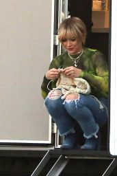 Hilary Duff - Takes a Break While Filming "Lizzie McGuire" in LA 11/19/2019