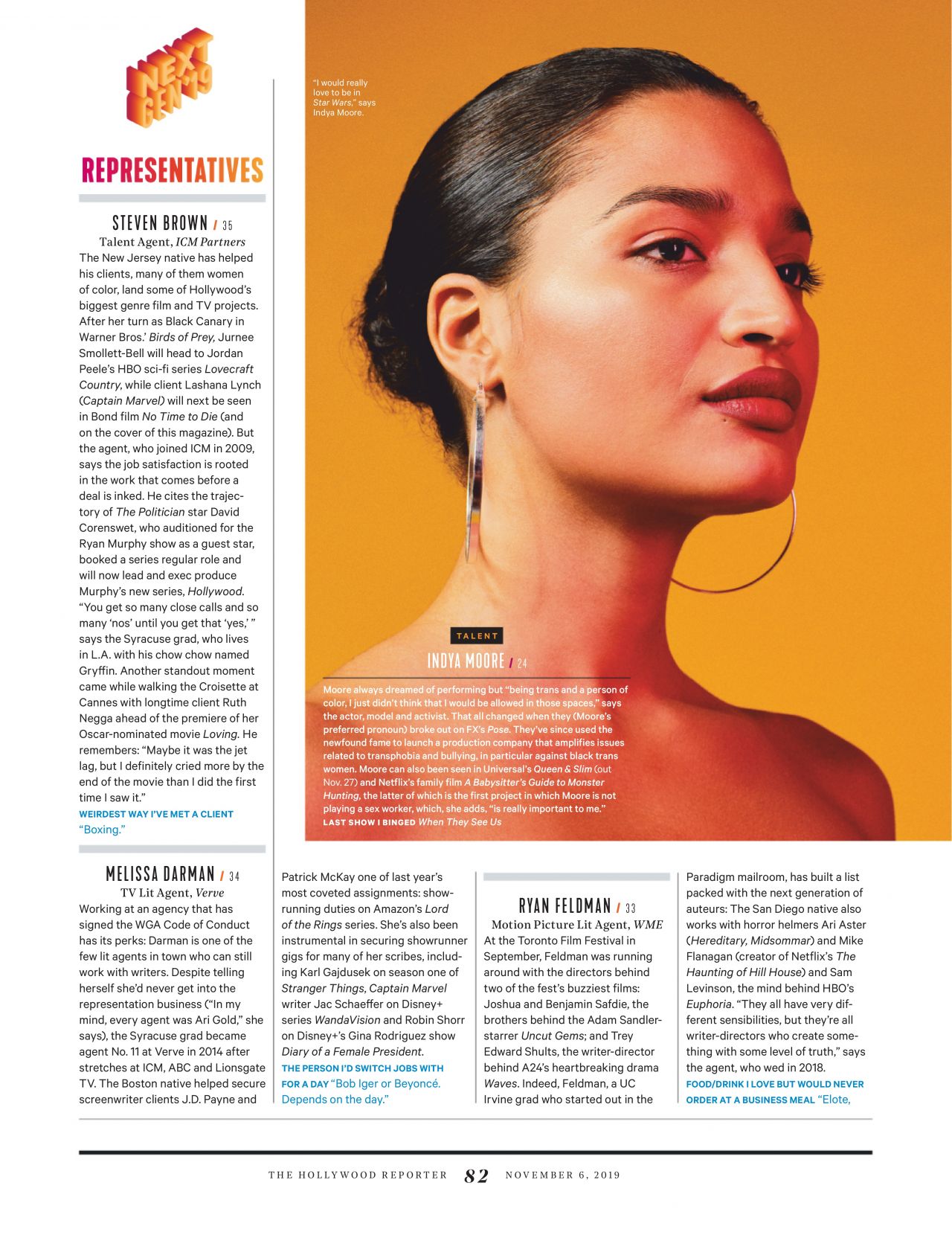 Isabela Merced and Indya Moore - The Hollywood Reporter 11/06/2019 ...