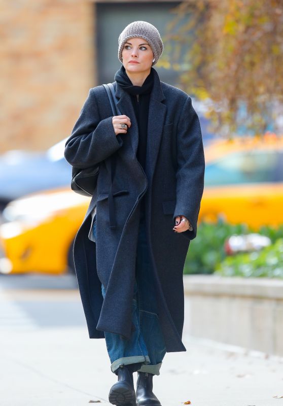 Jaimie Alexander Autumn Street Style - Out in New York 11/19/2019