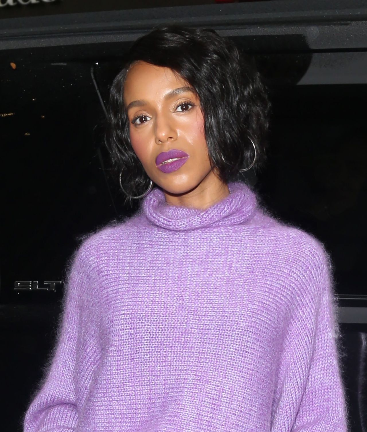 Gorgeous Kerry Washington pretty in purple at The Today Show