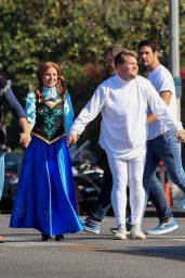 Kristen Bell and James Corden - Perform a "Frozen" Skit in Traffic Outside CBS Studios 11/06/2019