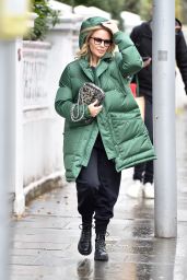 Kylie Minogue in a Big Quilted Jacket and Dr Marten Boots 11/23/2019