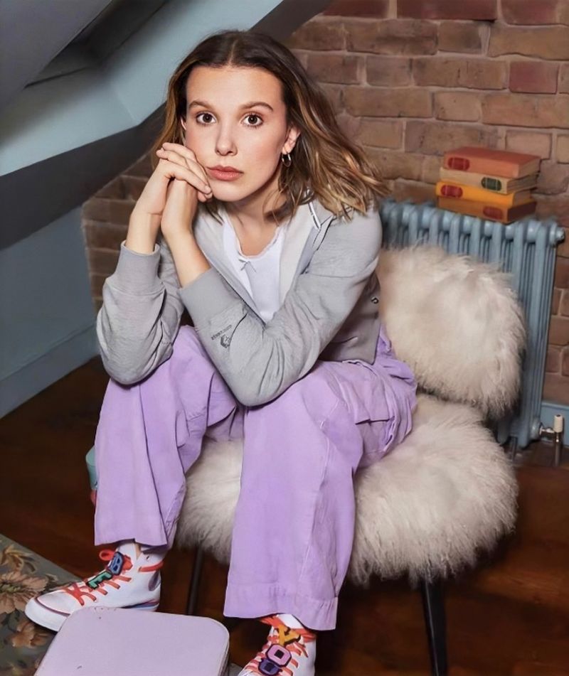 millie bobby brown converse photoshoot