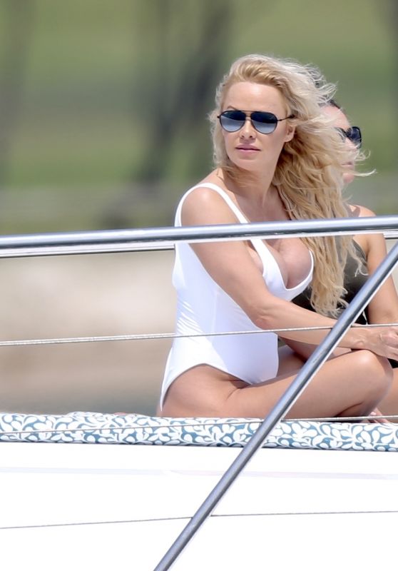 Pamela Anderson in Swimsuit - Photoshoot on the Gold Coast 11/27/2019