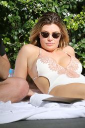 Samantha Hoopes in a Swimsuit in Miami Beach 11/16/2019