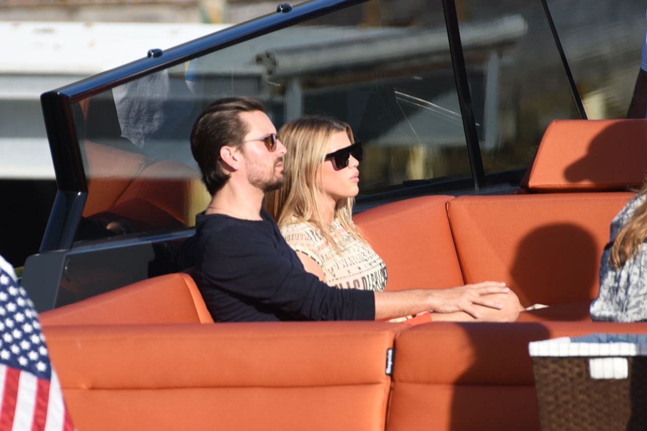 Sofia Richie and Scott Disick - Enjoying a Sunshine Boat Trip in Miami