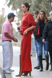 Alessandra Ambrosio - Out for Christmas Dinner in LA 12/25/2019