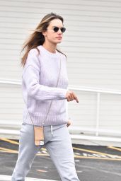 Alessandra Ambrosio Street Style - Buys Flowers in Brentwood 12/23/2019