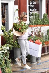 Alessandra Ambrosio Street Style - Buys Flowers in Brentwood 12/23/2019