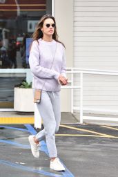 Alessandra Ambrosio Street Style - Buys Flowers in Brentwood 12/23/2019