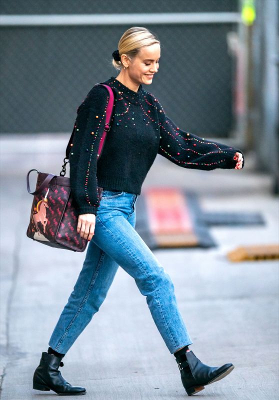 Brie Larson - Leaving "Jimmy Kimmel Live" in LA 12/17/2019