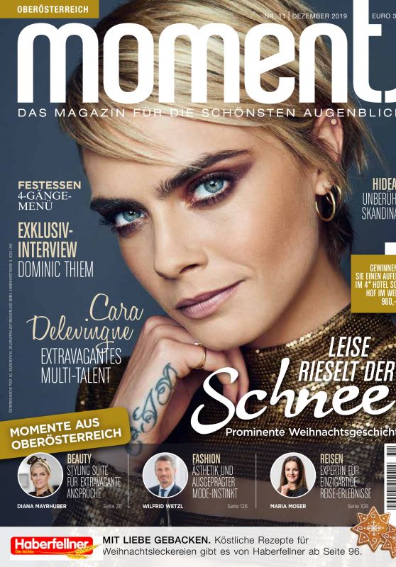 Cara Delevingne - Moments Magazine December 2019 Issue