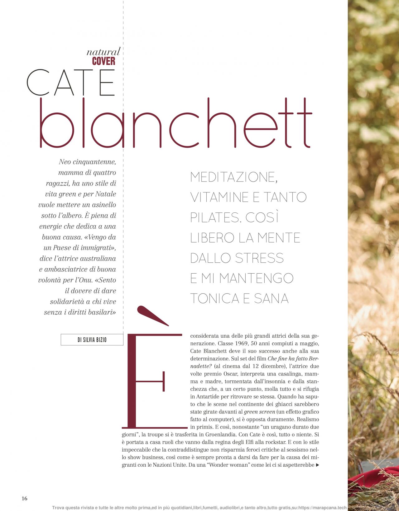 Cate Blanchett - Natural Style December 2019 Issue • CelebMafia