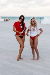 Claudia Romani and Jess Picado - Photoshoot to Celebrate AC Milan in Miami 12/08/2019