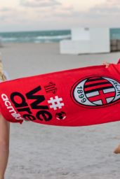 Claudia Romani and Jess Picado - Photoshoot to Celebrate AC Milan in Miami 12/08/2019