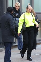 Dua Lipa Street Style - Leaves Her Apartment in NYC 12/21/2019