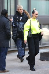 Dua Lipa Street Style - Leaves Her Apartment in NYC 12/21/2019