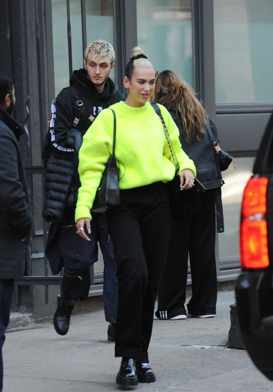 Dua Lipa Street Style - Leaves Her Apartment in NYC 12/21/2019