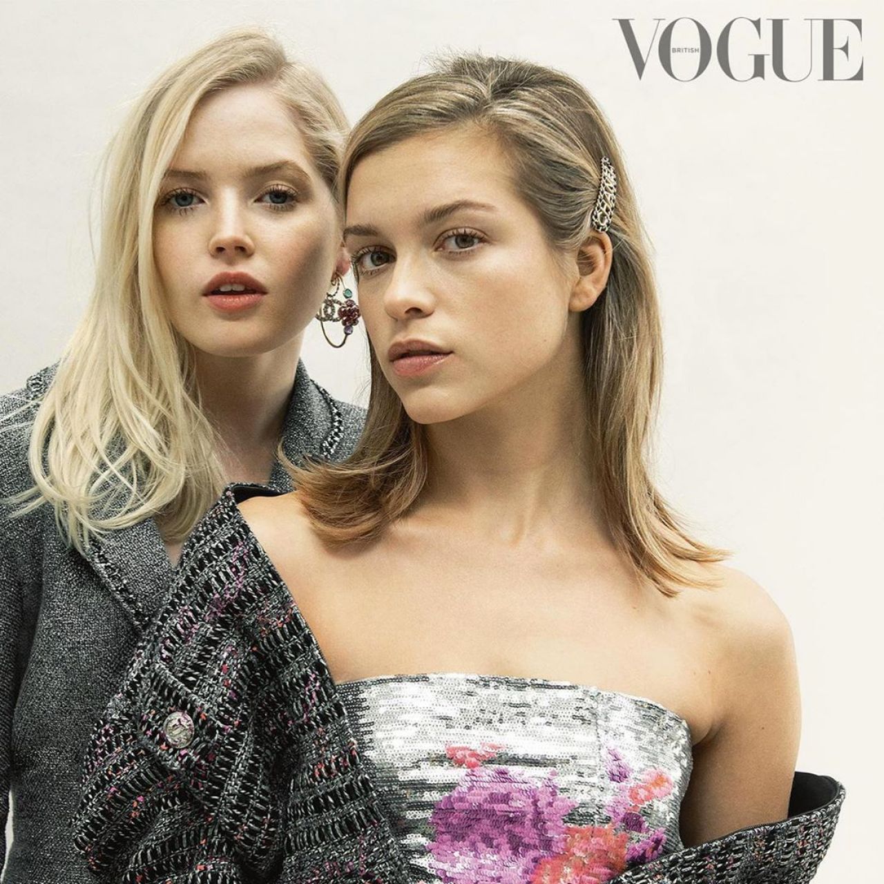 Ellie Bamber And Sophie Cookson Vogue Uk January Issue