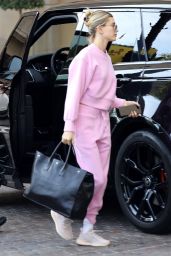 Hailey Rhode Bieber in Pink - Out in LA 12/11/2019