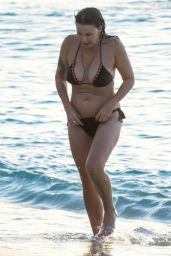 Julie Graham on the Beach in Barbados 12/20/2019
