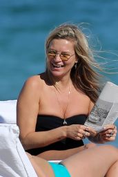 Kate Moss in a Black Swimsuit 12/03/2019